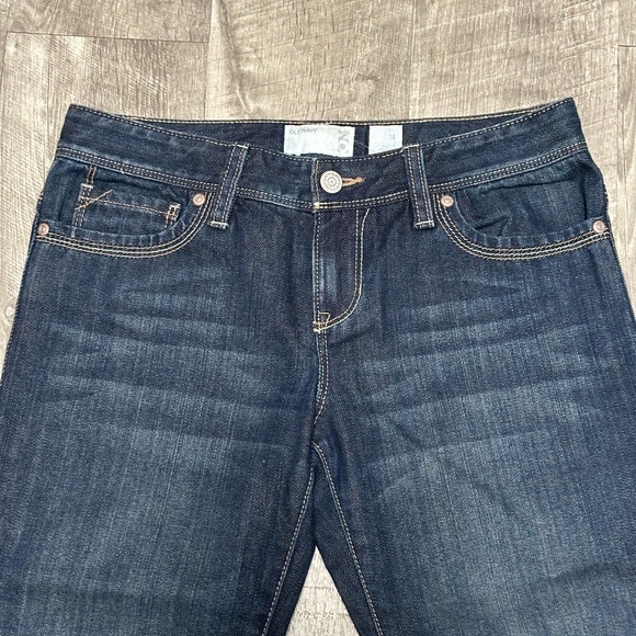 Youth Old Navy 14 Regular XL Cropped Pants Jeans Blue Denim Rolled Hem NWOT - Picture 5 of 9